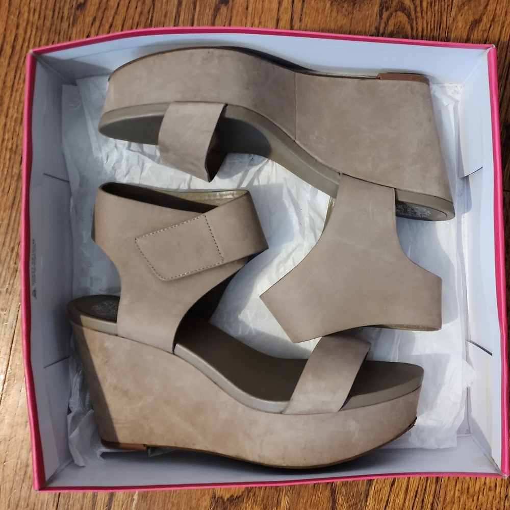 Vince Camuto Suede Wedge Sandals